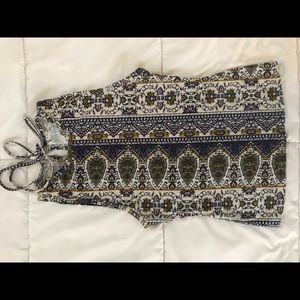 FREE PEOPLE PRINTED TOP